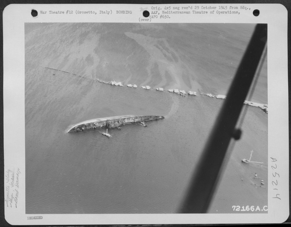 Shipping damage at Grosetto