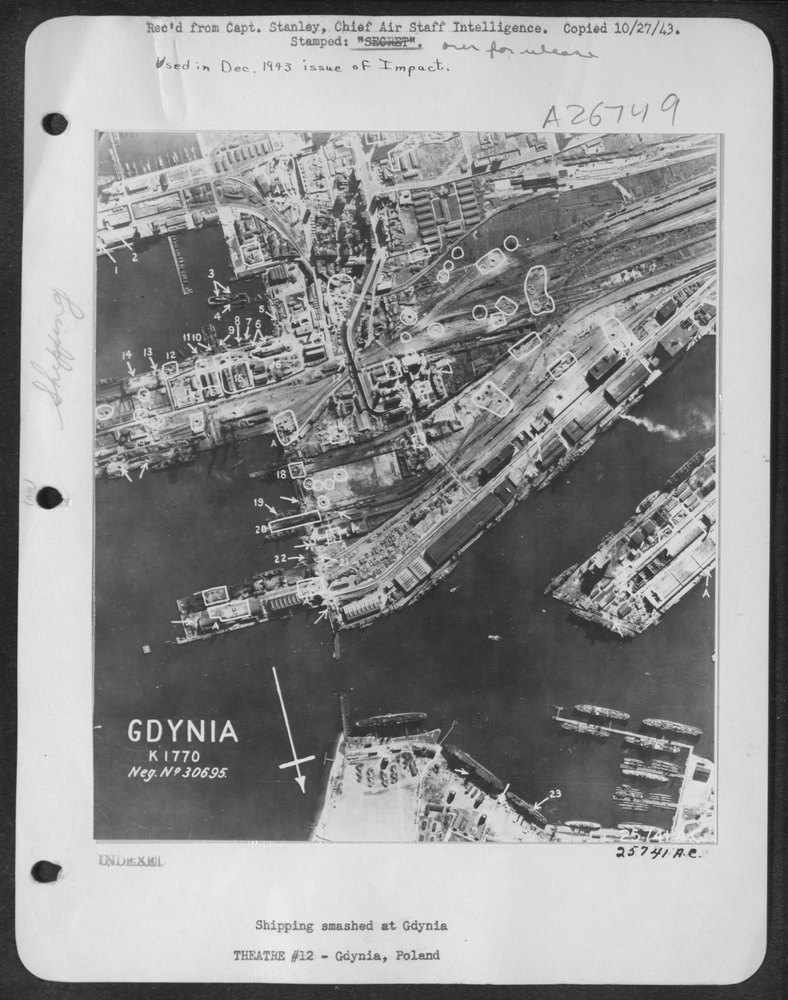 Shipping smashed at Gdynia