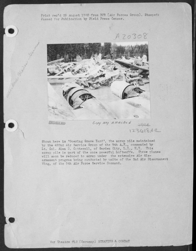 Shown Here Is "Goering Grave Yard"