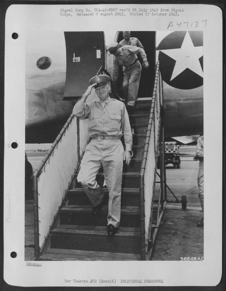 Signal Corp No. CPA-45-8567 rec'd 26 July 1945 from Signal Corps