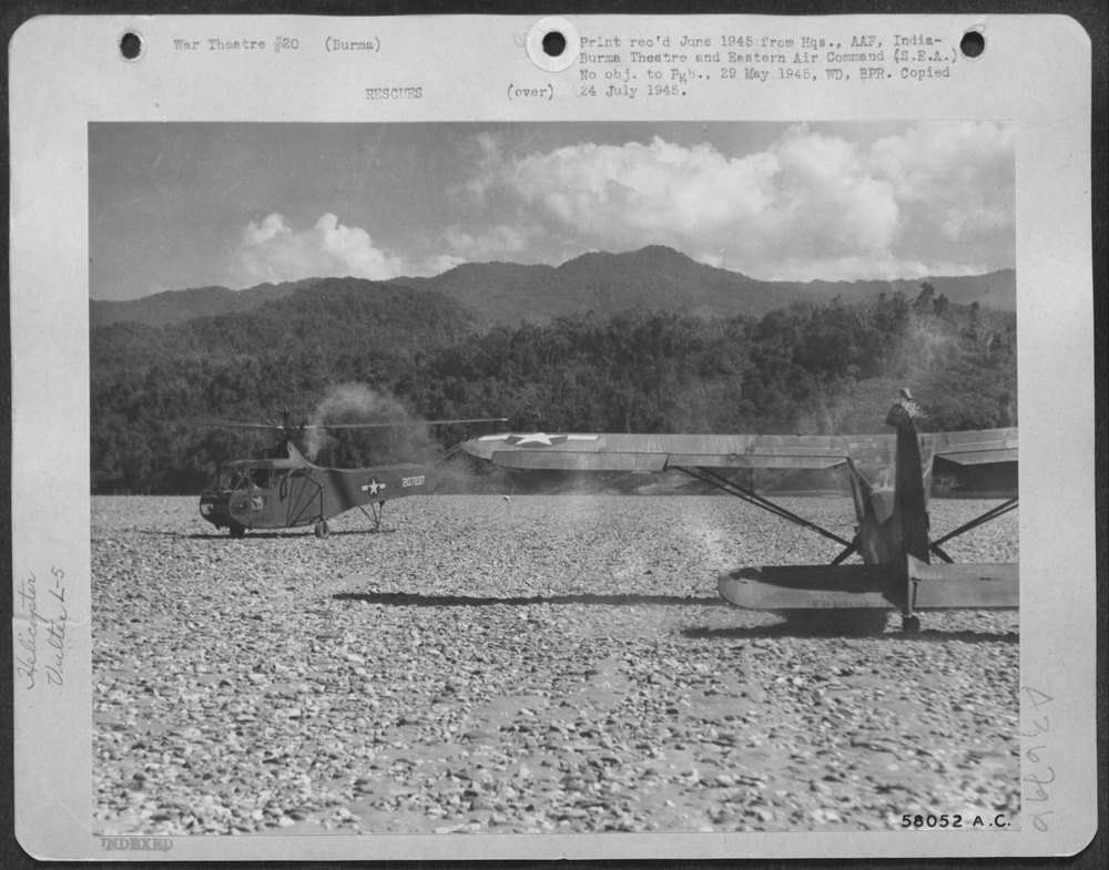 Sikorsky YR-4 Helicopter in Burma