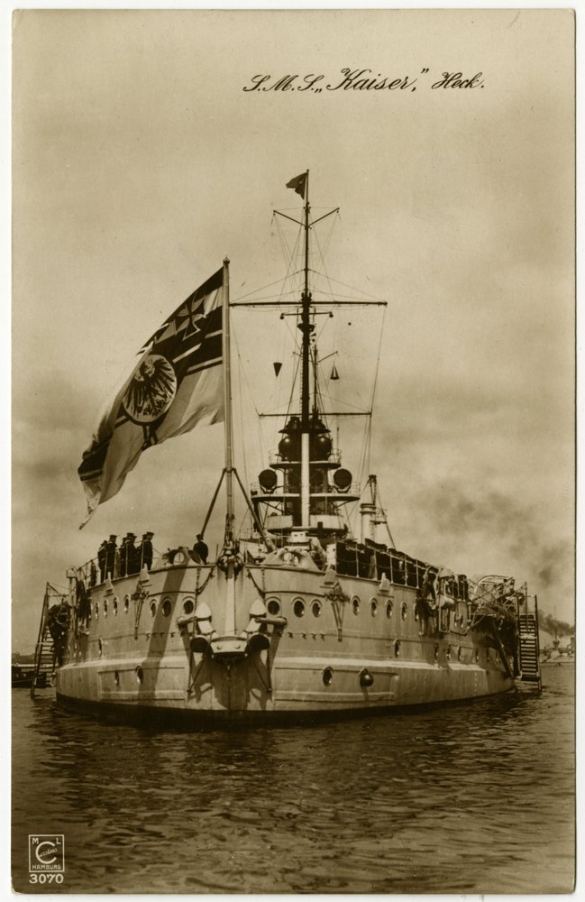 SMS Kaiser, stern view