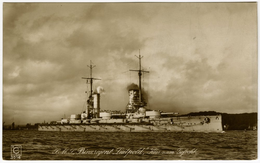 SMS Prinzregent Luitpold, cleared for action