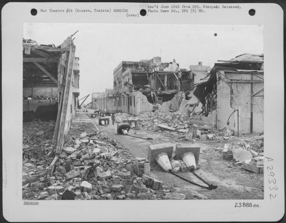 Sousse street after bombing