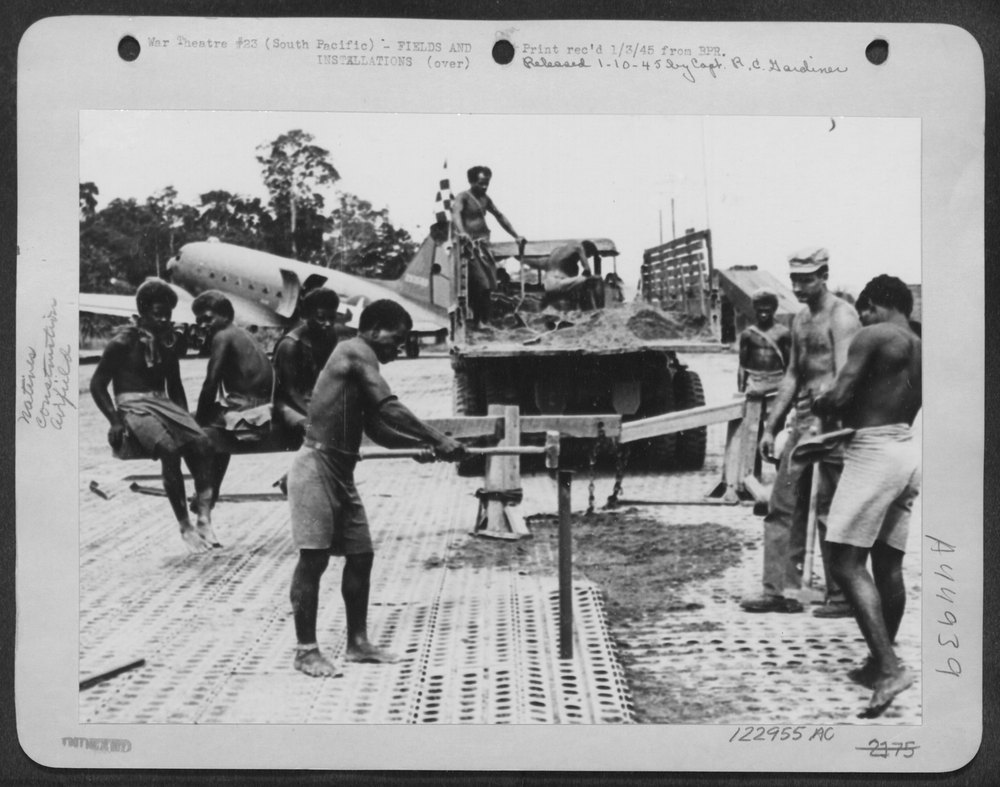 South Pacific Native lays airstrip
