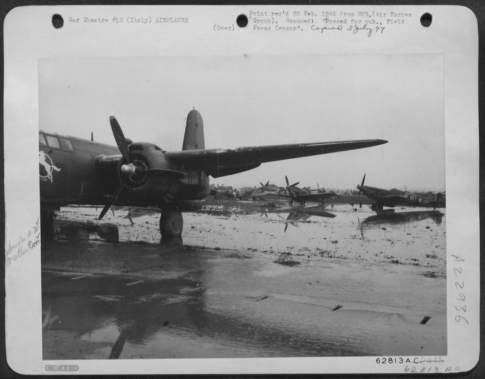 Spitfires Douglas A-20 Havocs in Italy
