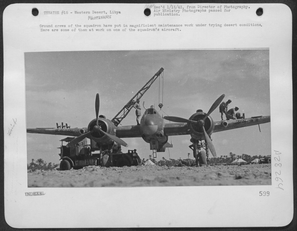 Squadron ground crews at work