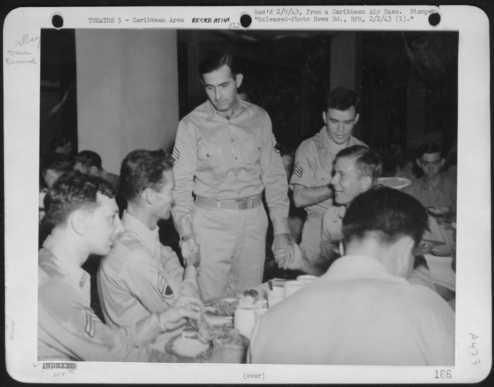 Squadron Mess At Caribbean Air Base