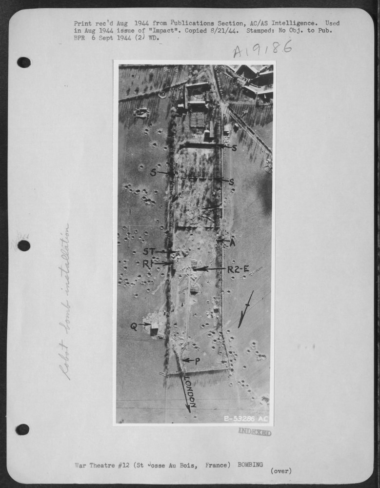 St Josse au Bois after bombing