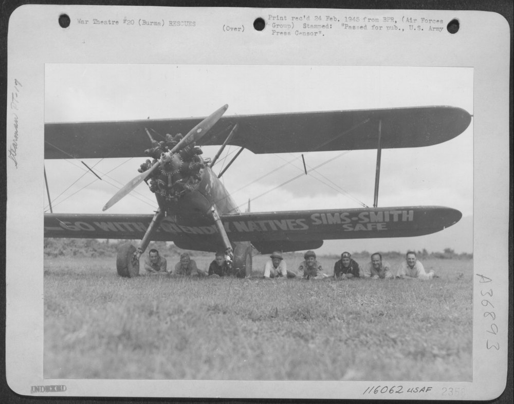 Stearman PT-17 in jungle country