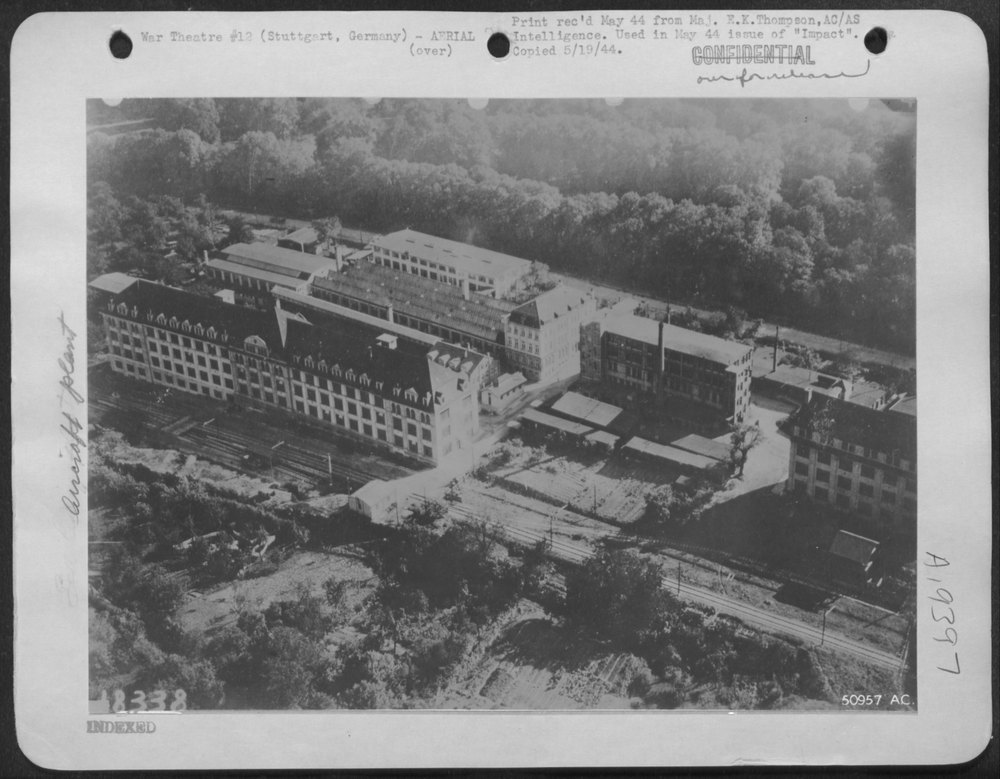 Stuttgart Bearing Plant before attack