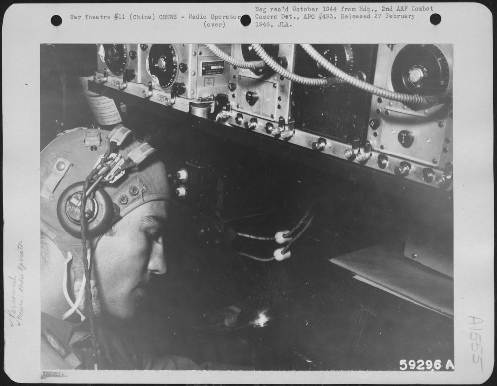T/Sgt Thompson in B-29 Eddie Allen