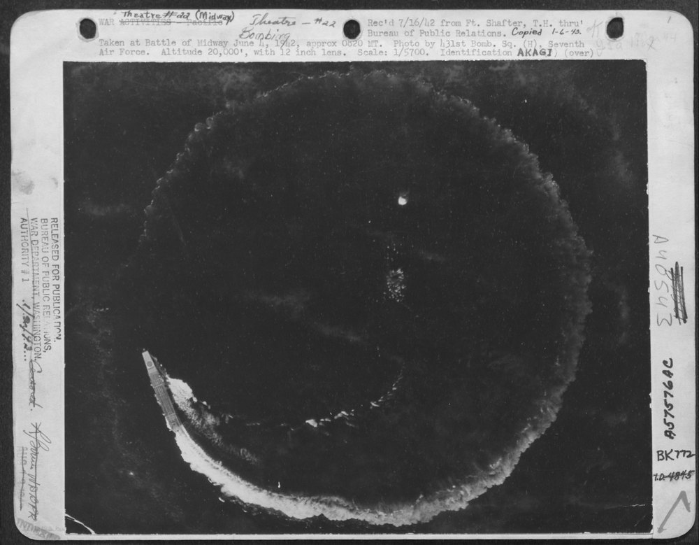 Taken At The Battle Of Midway, June 4, 1942, Approx