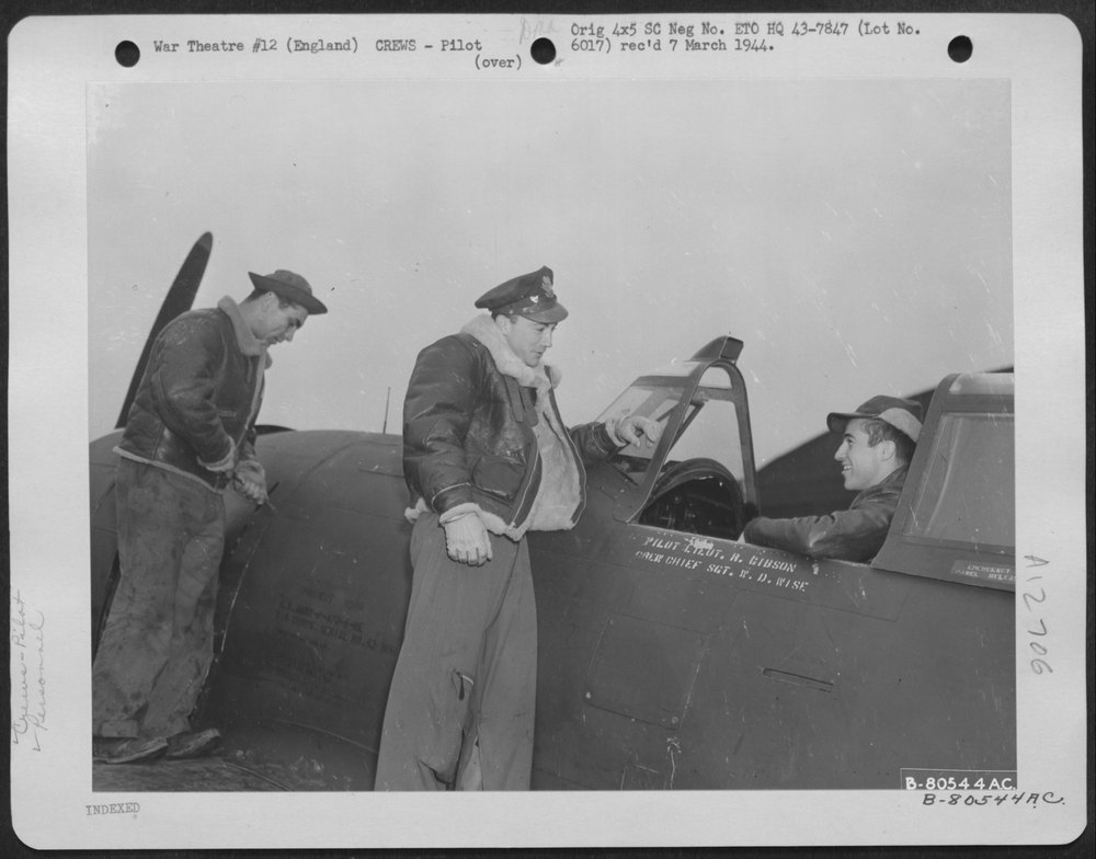 Test Pilots At Burtonwood Air Depot