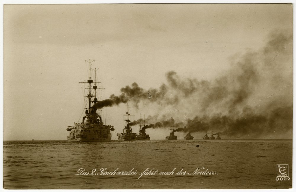 The 2nd Squadron steaming for the North Sea