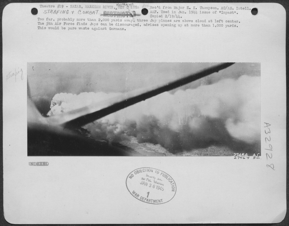 The 5th Air Force finds Japs can be discouraged, advises opening up