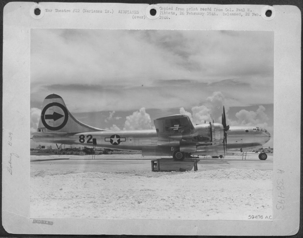 The Boeing B-29 Superfortress 'Enola Gay' Which Was Used In The First