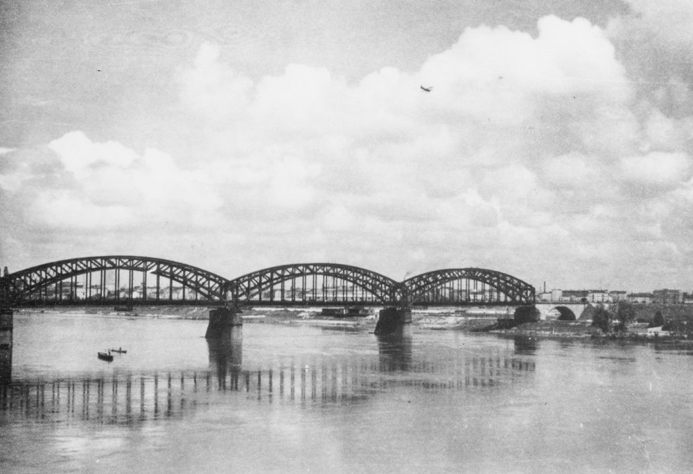 The Vistula River bridge at Warsaw