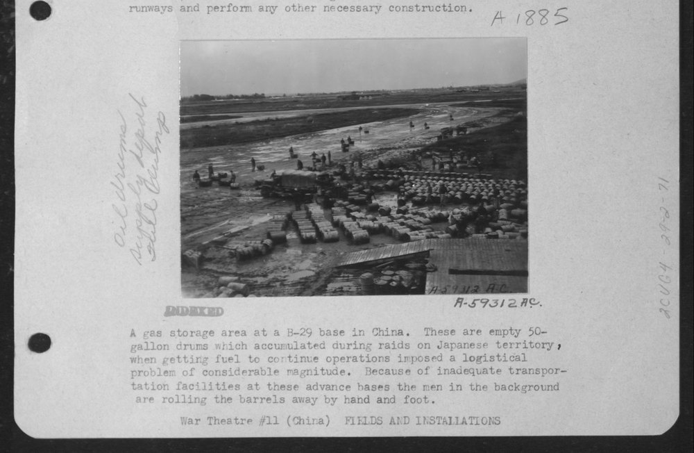Gas Storage Area at a B-29 Base in China