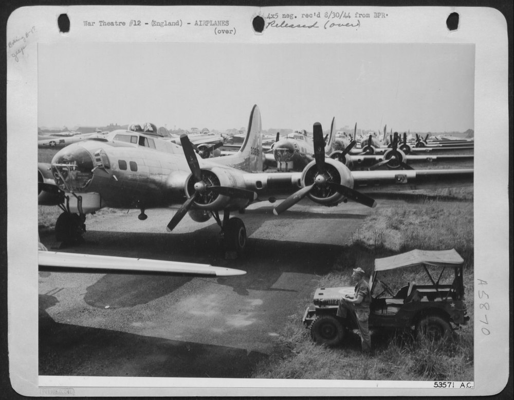 These Boeing B-17 Fortresses of the 8th Air Force Are Assembled