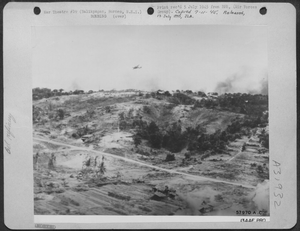 Wreckage at Balikpapan, Borneo, Netherland East Indies