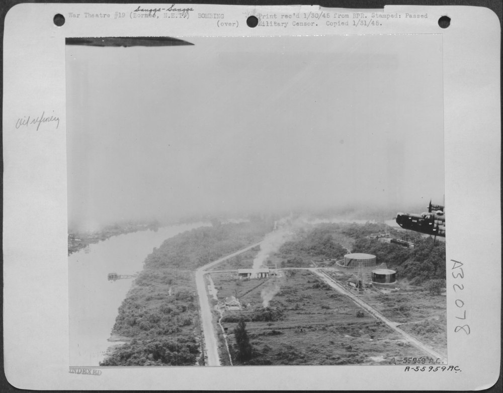 This Was the Scene as Three "Snoopers" Consolidated B-24 Liberators