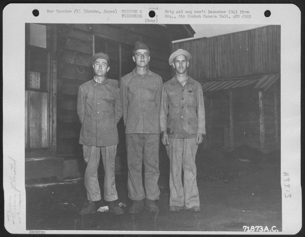 Three Men Who Were Interned at the Hanowa Prisoner of War Camp #6