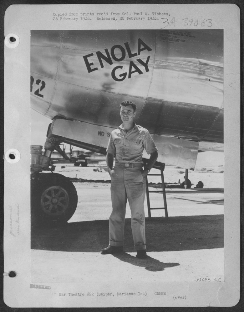 Colonel Paul W. Tibbets, Pilot of B-29 Superfortress, 'Enola Gay'
