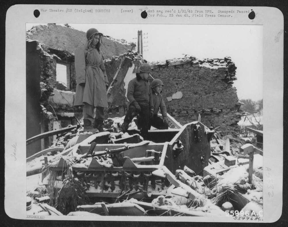 Tiger Tank in Belgium village