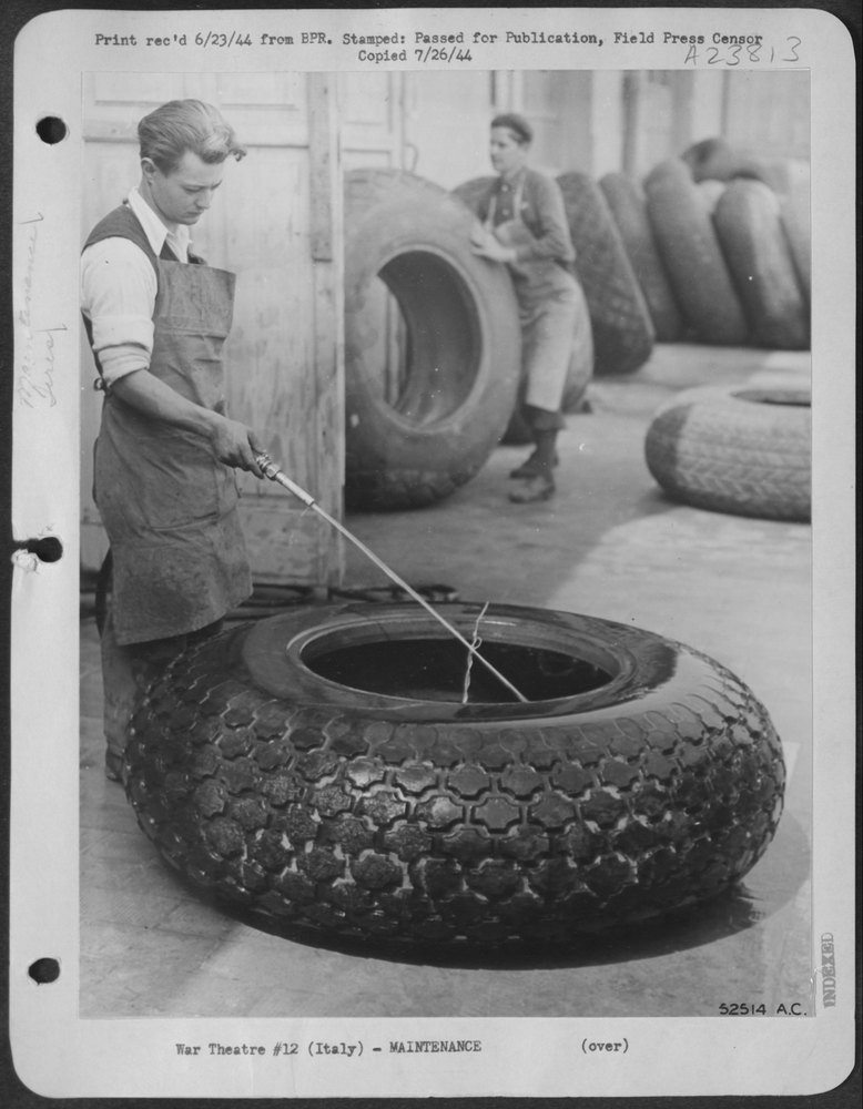 Tire Is Washed Clean