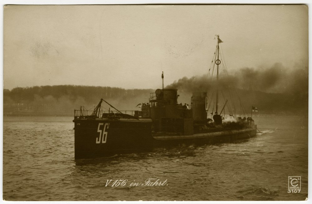 Torpedo boat V 156 under way