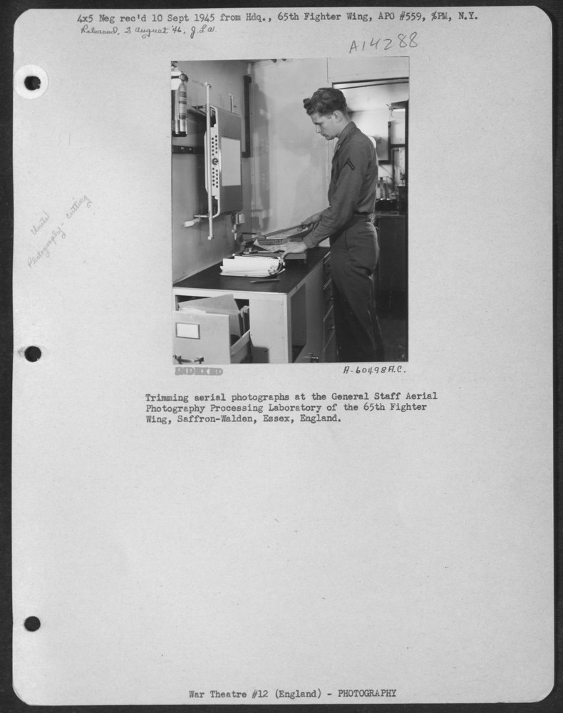Trimming Aerial Photos At 65th Fighter Wing