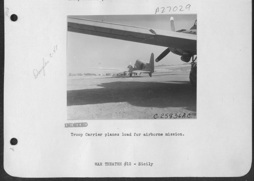 Troop Carrier planes airborne mission