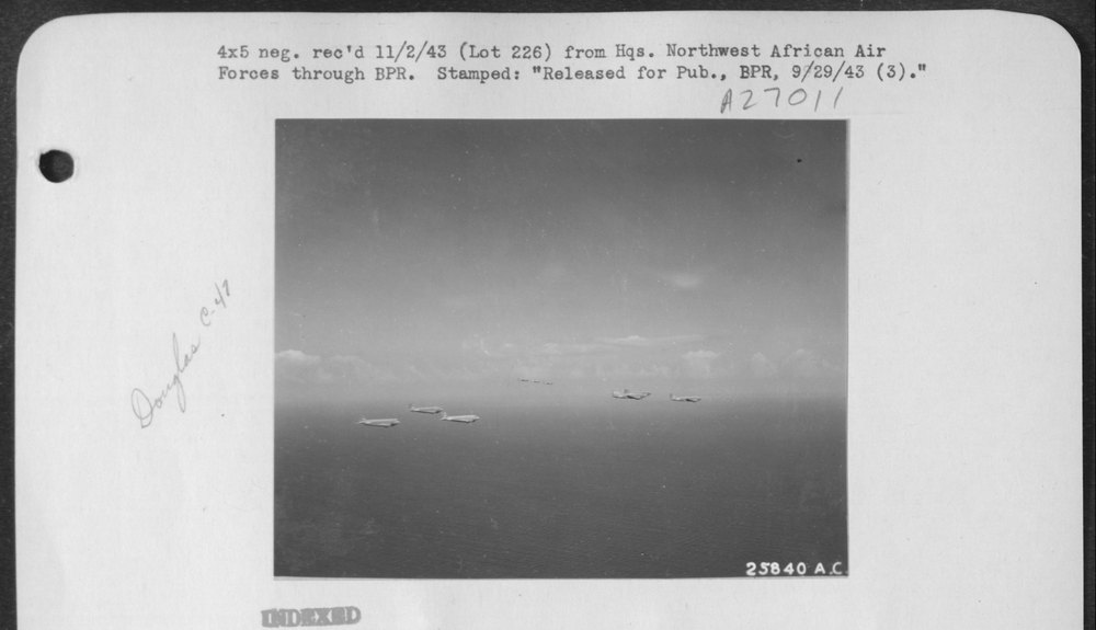 Troop Carrier planes on mission
