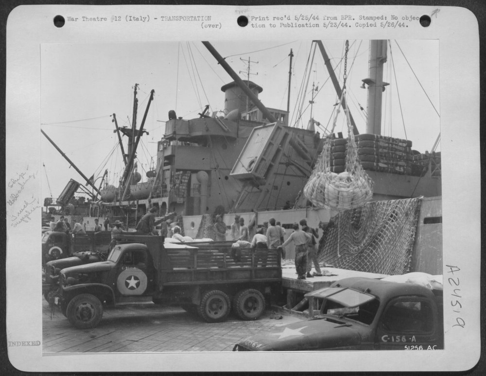 Trucks carrying air power to fronts