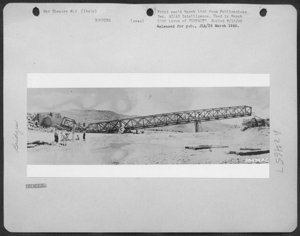 Truss Bridge Northwest Of Orte