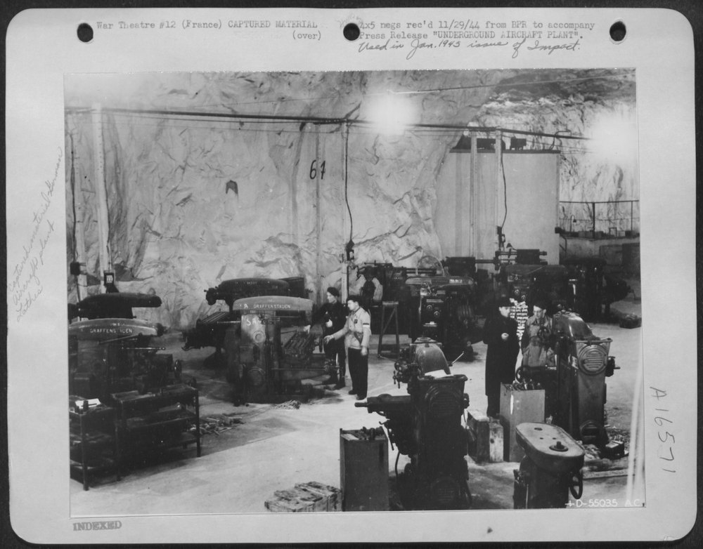Underground aircraft plant at St Astier