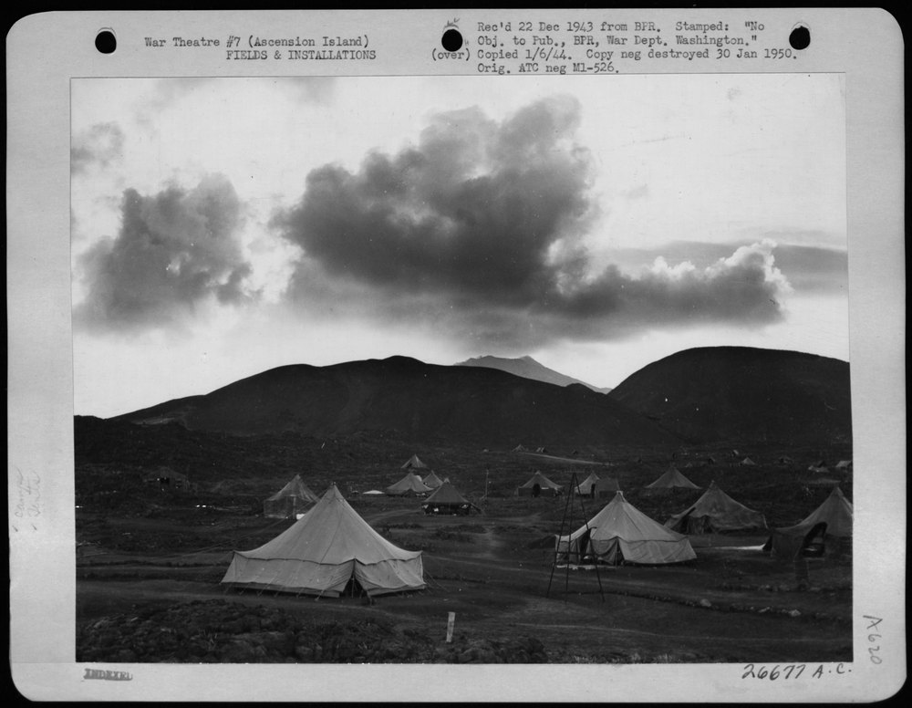 US airmen on Ascension Island