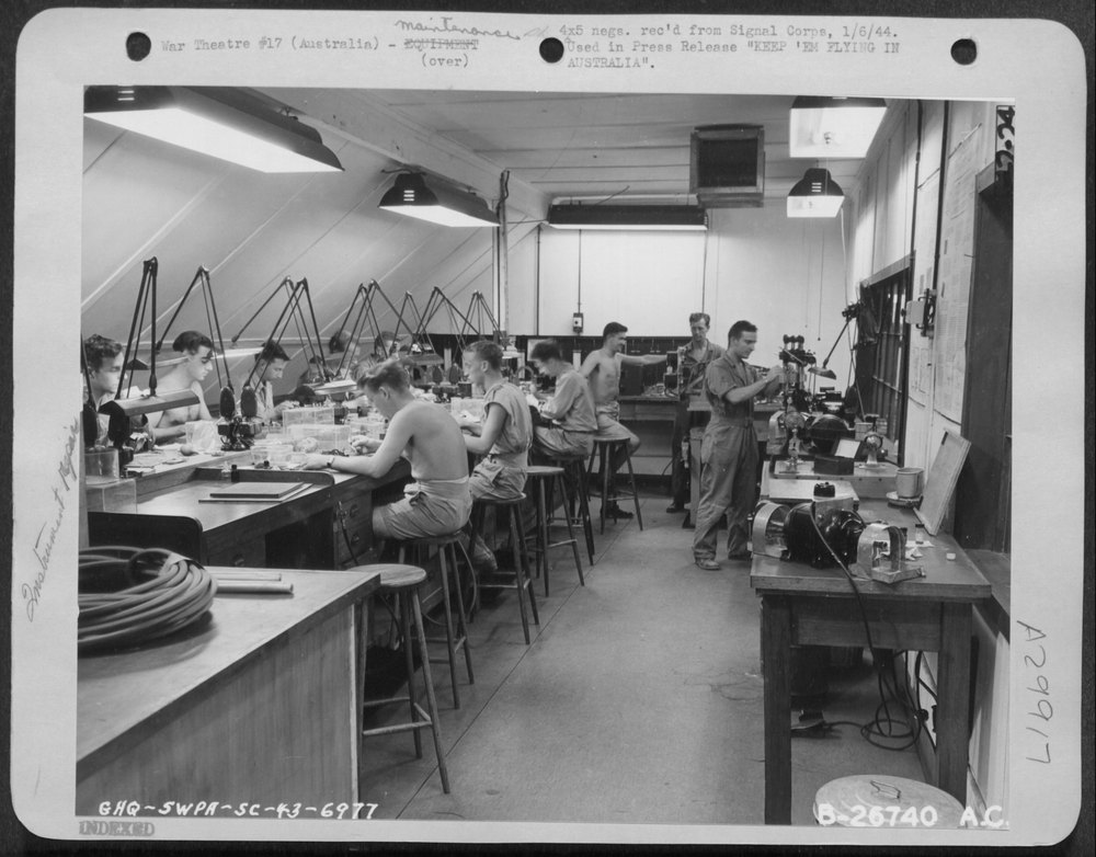 USAAF airmen and air crews in battle