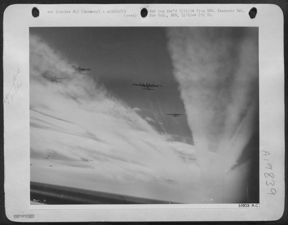 USAAF Bombers over Southwest Germany