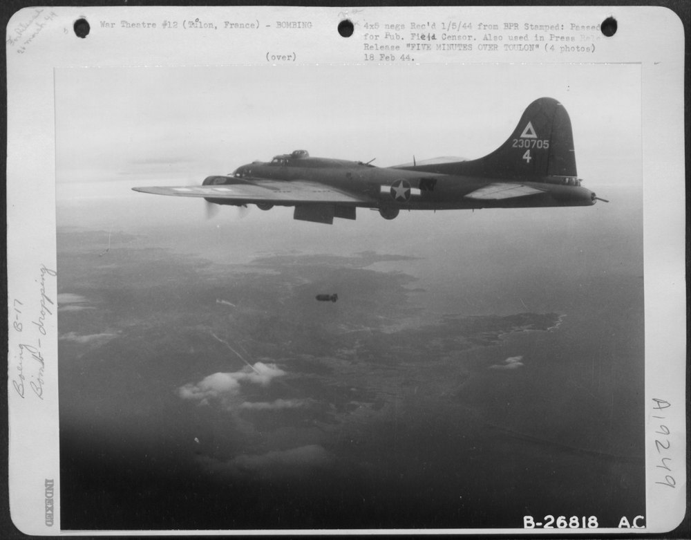 USAAF Flying Fortresses over Toulon