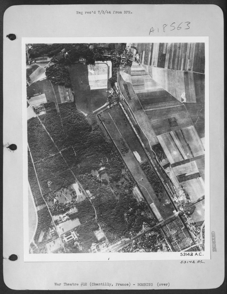 Viaduct at Chantilly smashed