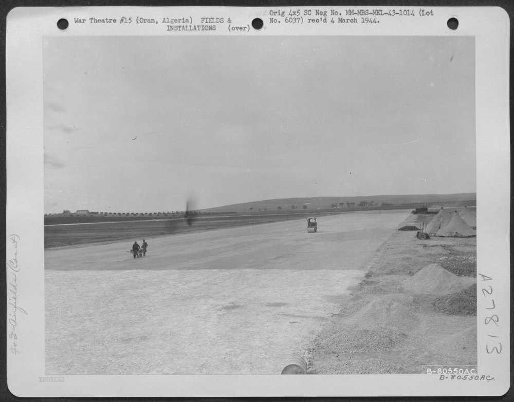 Viasphalte roller at Lourmel Airport