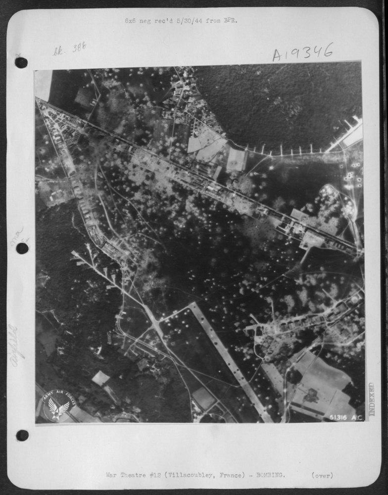 Villacoublay Airfield near Paris damaged