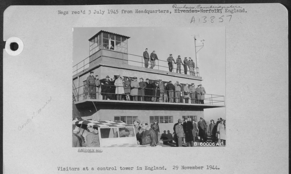 Visitors at control tower England
