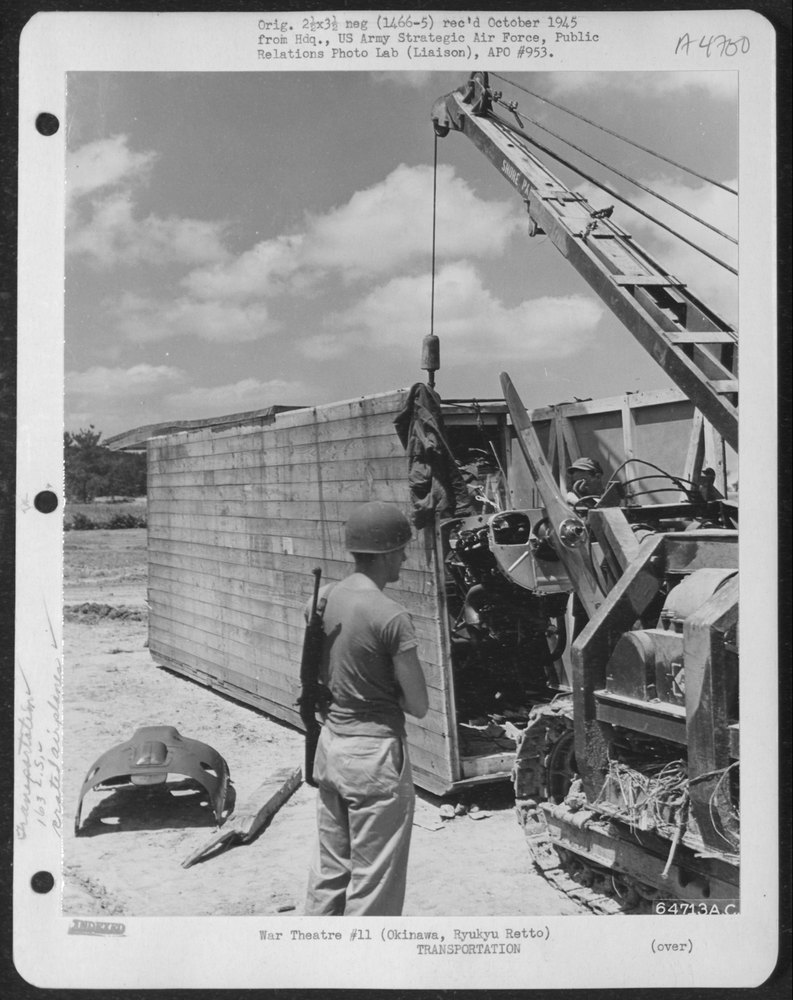 Vultee L-5 at Cub Field No 7 Okinawa