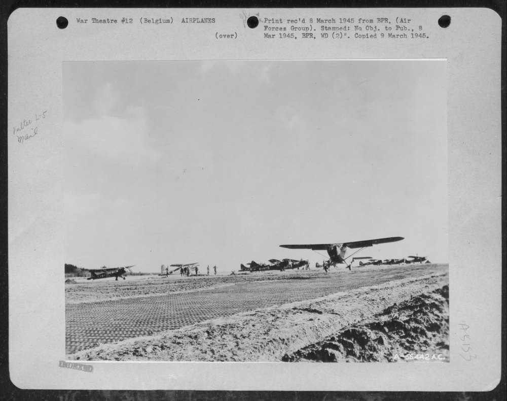 Vultee L-5 planes in Belgium