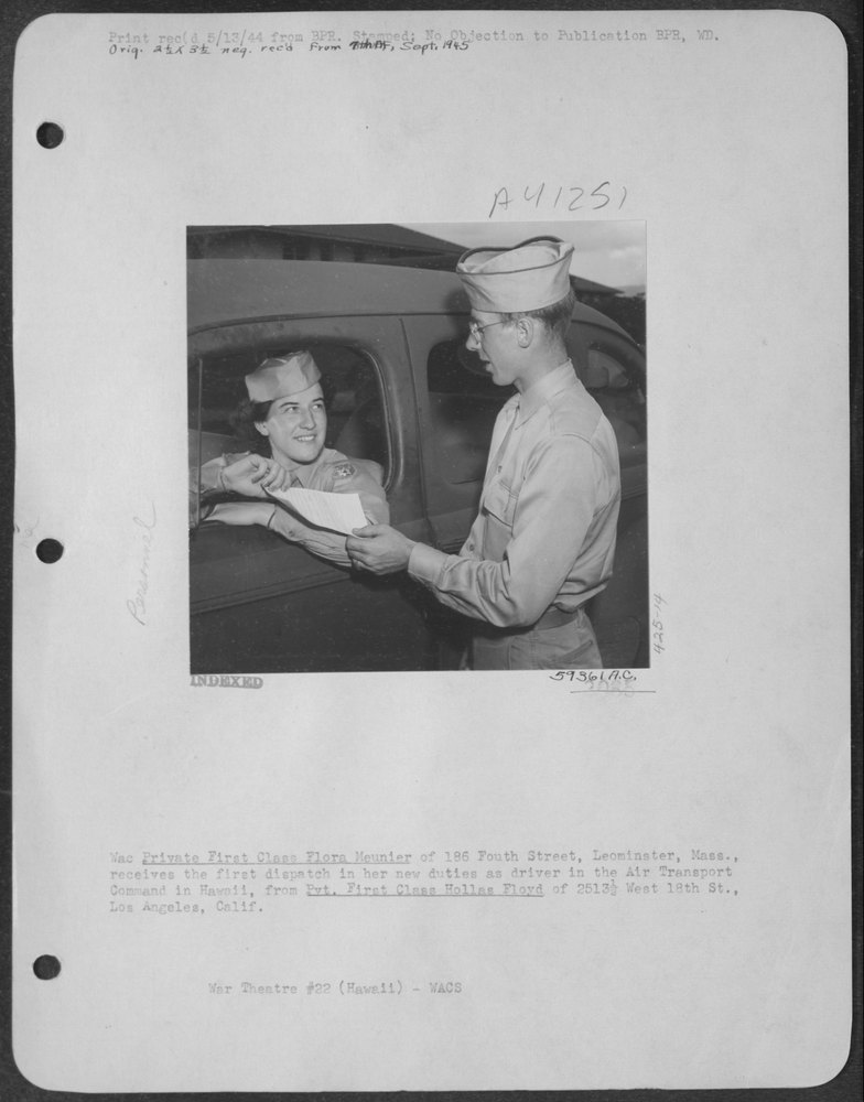 Wac Private Flora Meunier in Hawaii