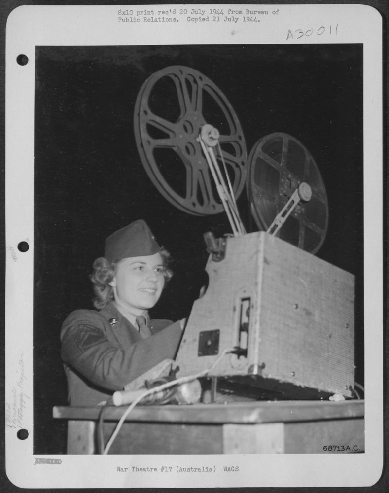 WAC Projectionist in Australia