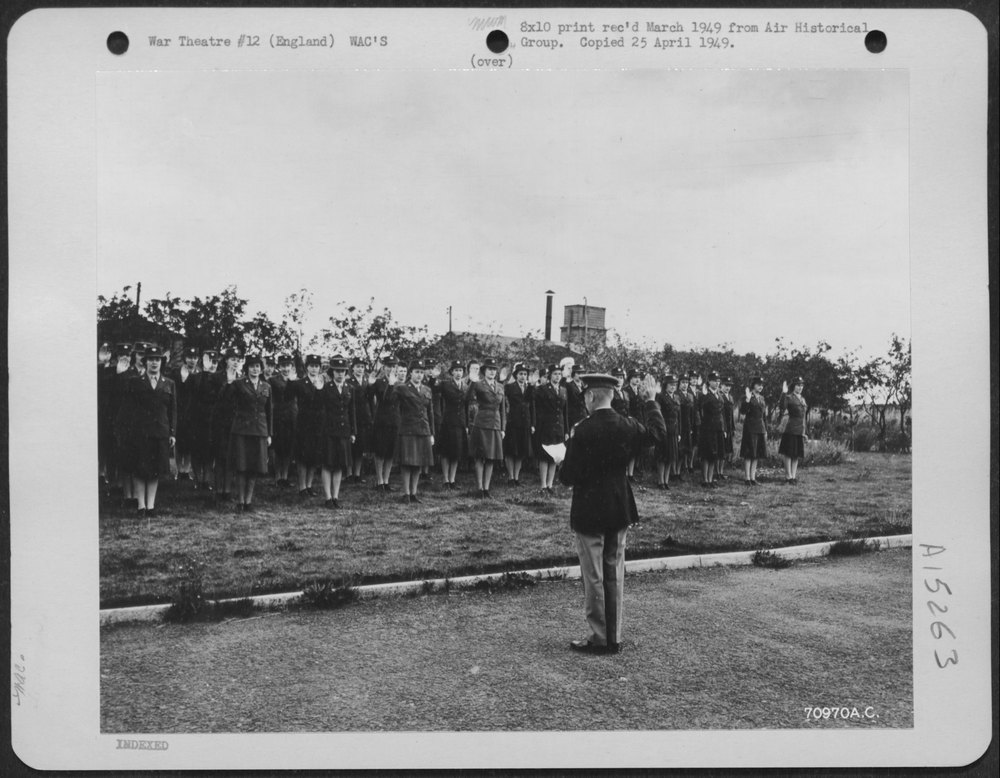 Wacs in England ceremony